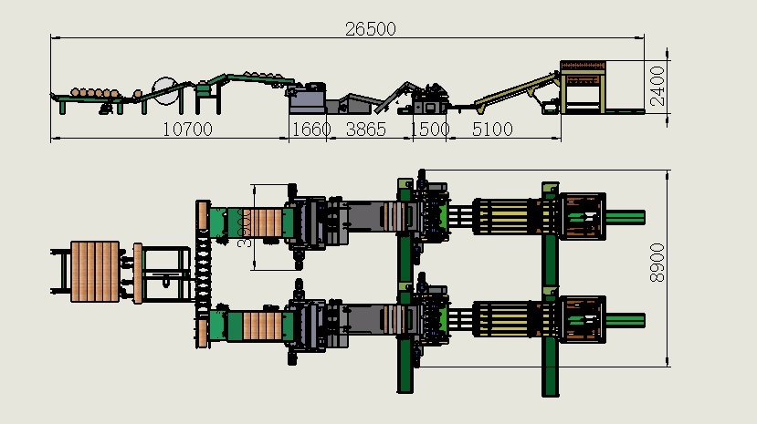 Veneer peeling equipment