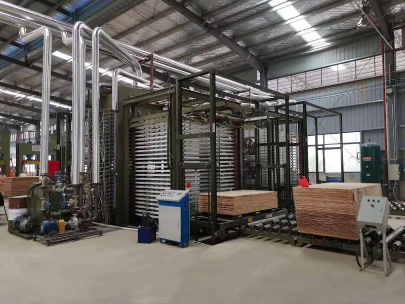 Hot presses for plywood
