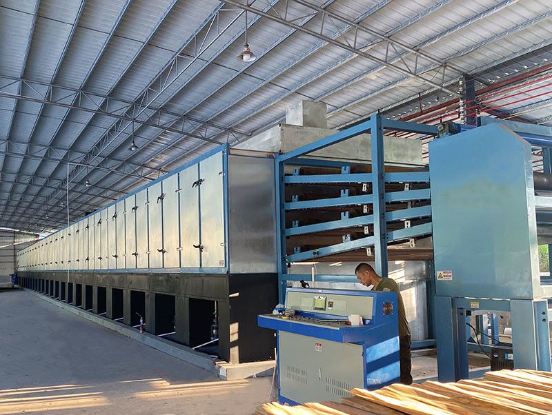 Veneer dryer