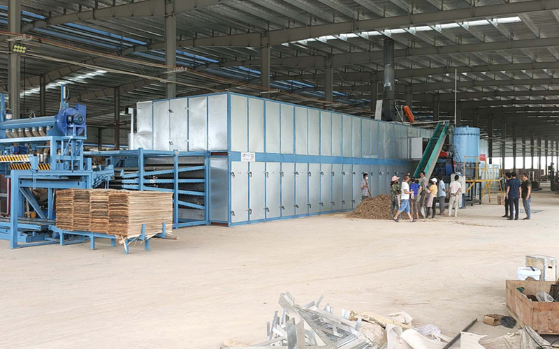 Veneer dryer