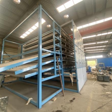 Roller veneer dryer